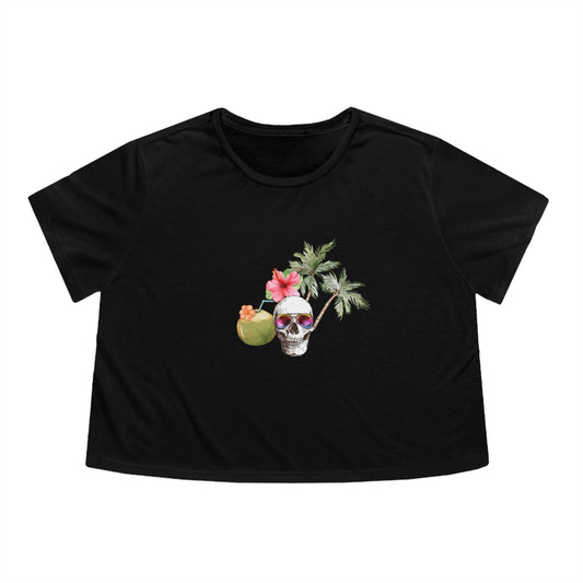 Tropigoth Women's Flowy Cropped Tee