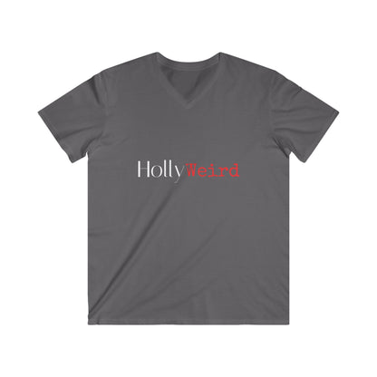 HollyWeird Men's Fitted V-Neck Short Sleeve Tee