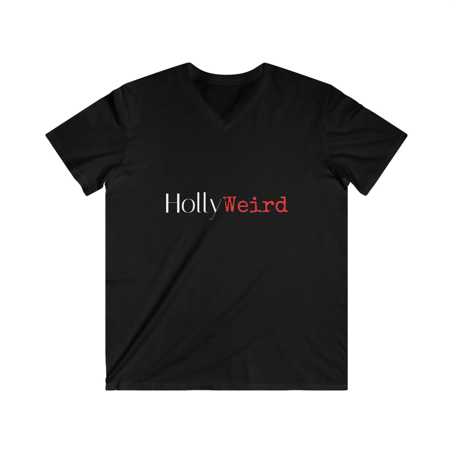 HollyWeird Men's Fitted V-Neck Short Sleeve Tee