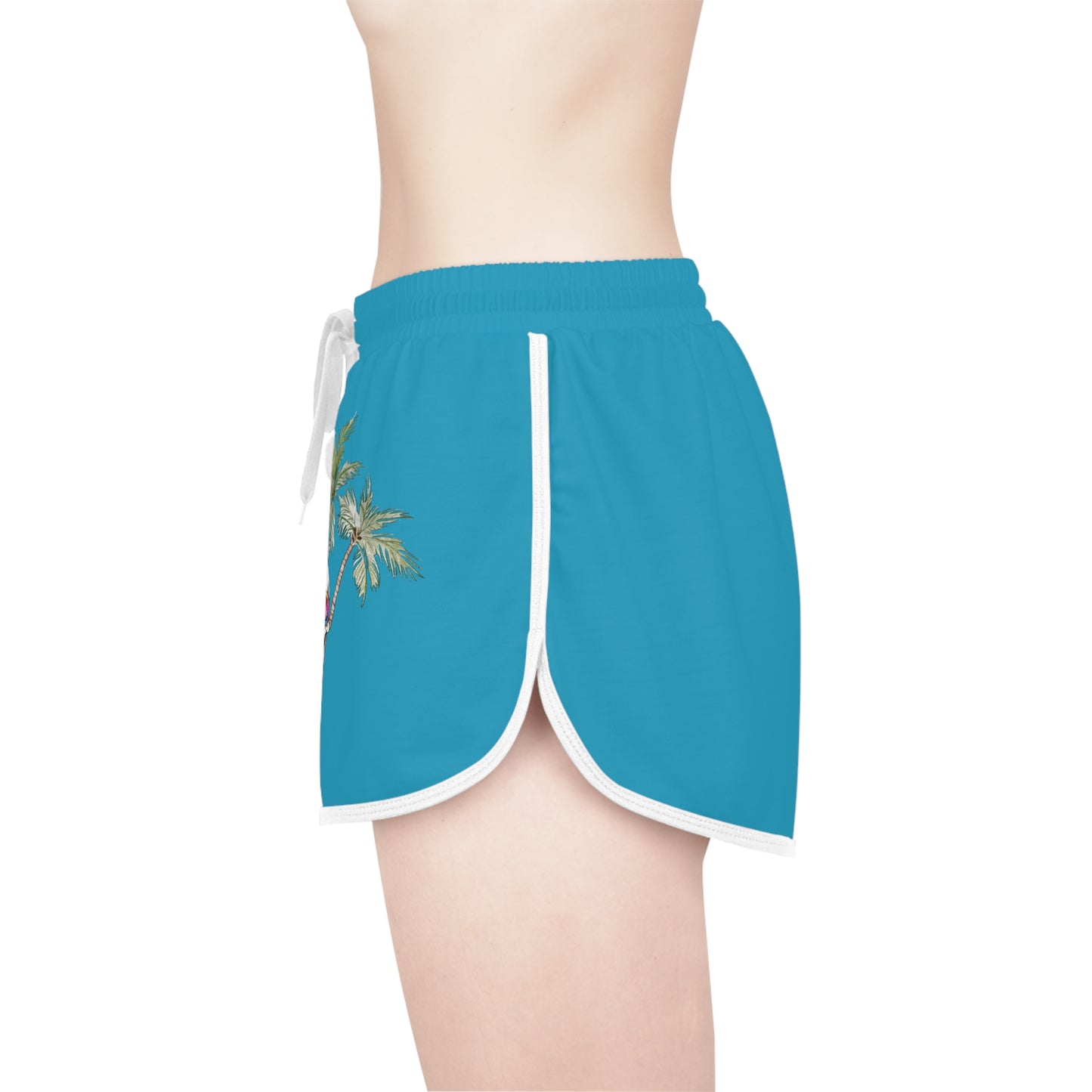 Tropigoth Women's Relaxed Shorts in turquoise.