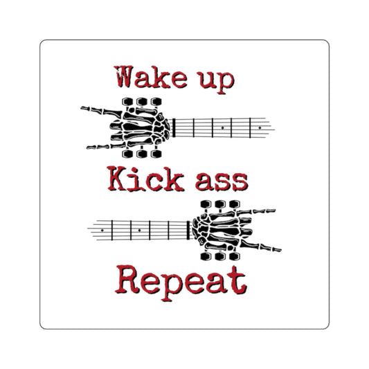 Wake Up Square Stickers