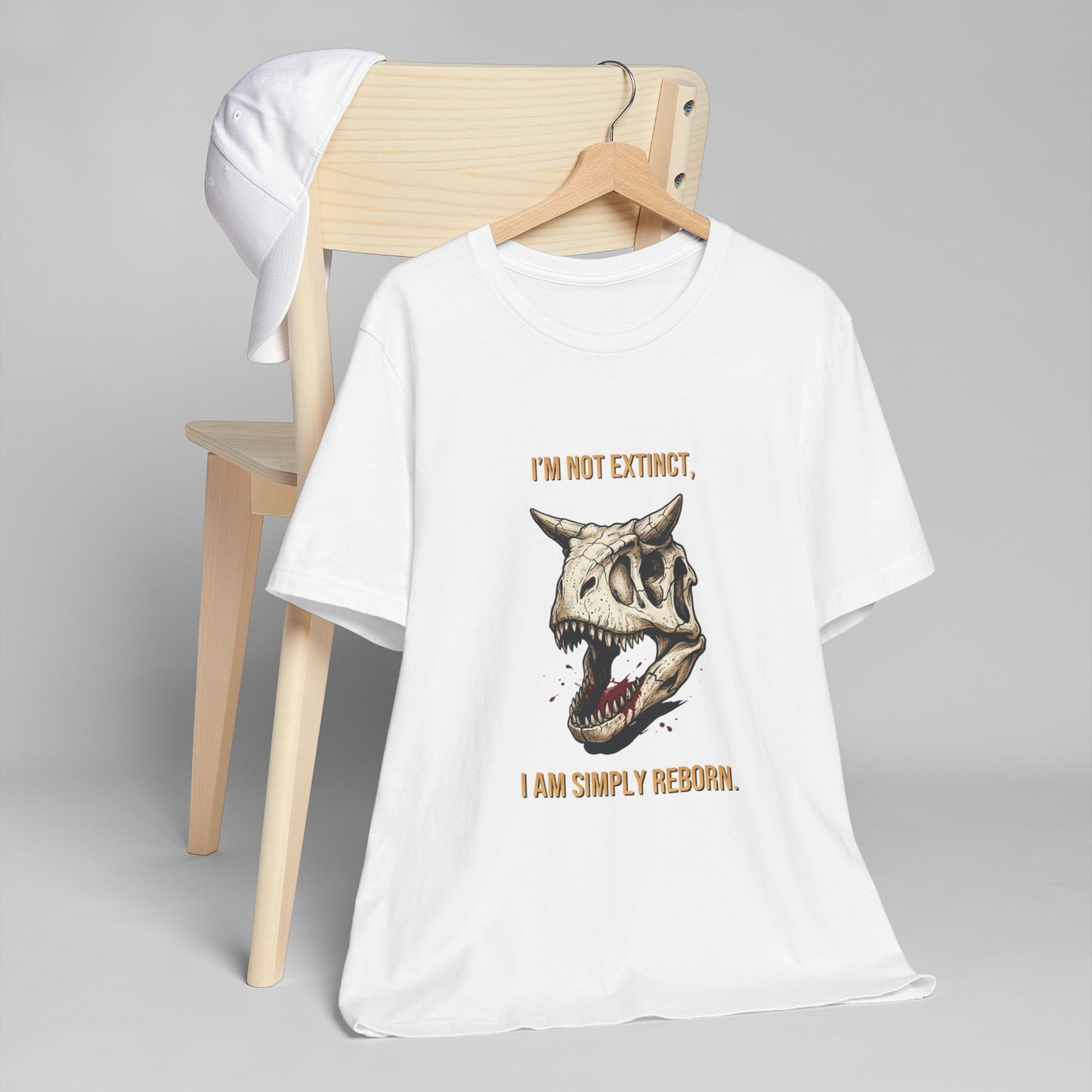 Carnotaurus Skull T-Shirt — Dinosaur Fossil Tee for Paleontology Fans