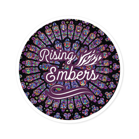 Rose Window Stickers - Rising Embers logo