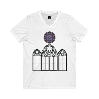 V-Neck Tee Resurrection Cathedral Design