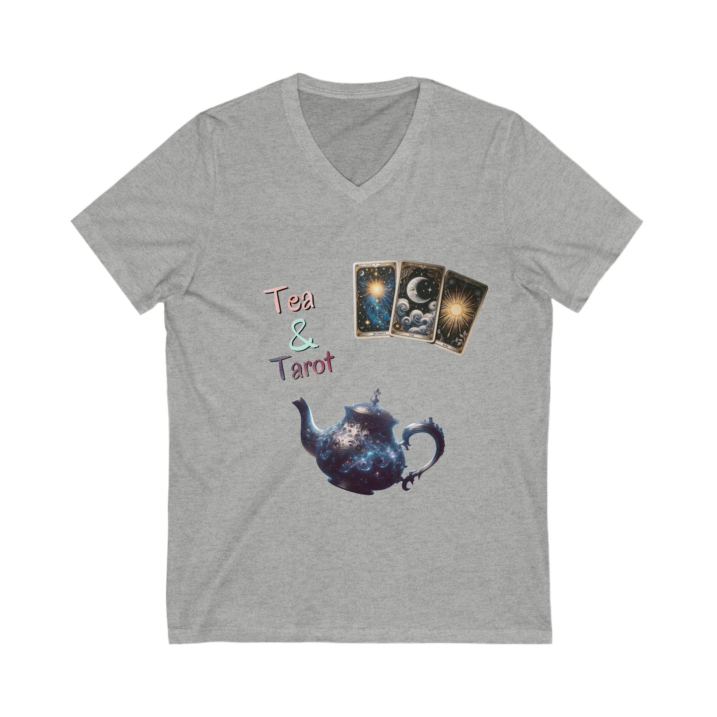 T-Shirt - Celestial Tea and Tarot V-Neck Tee