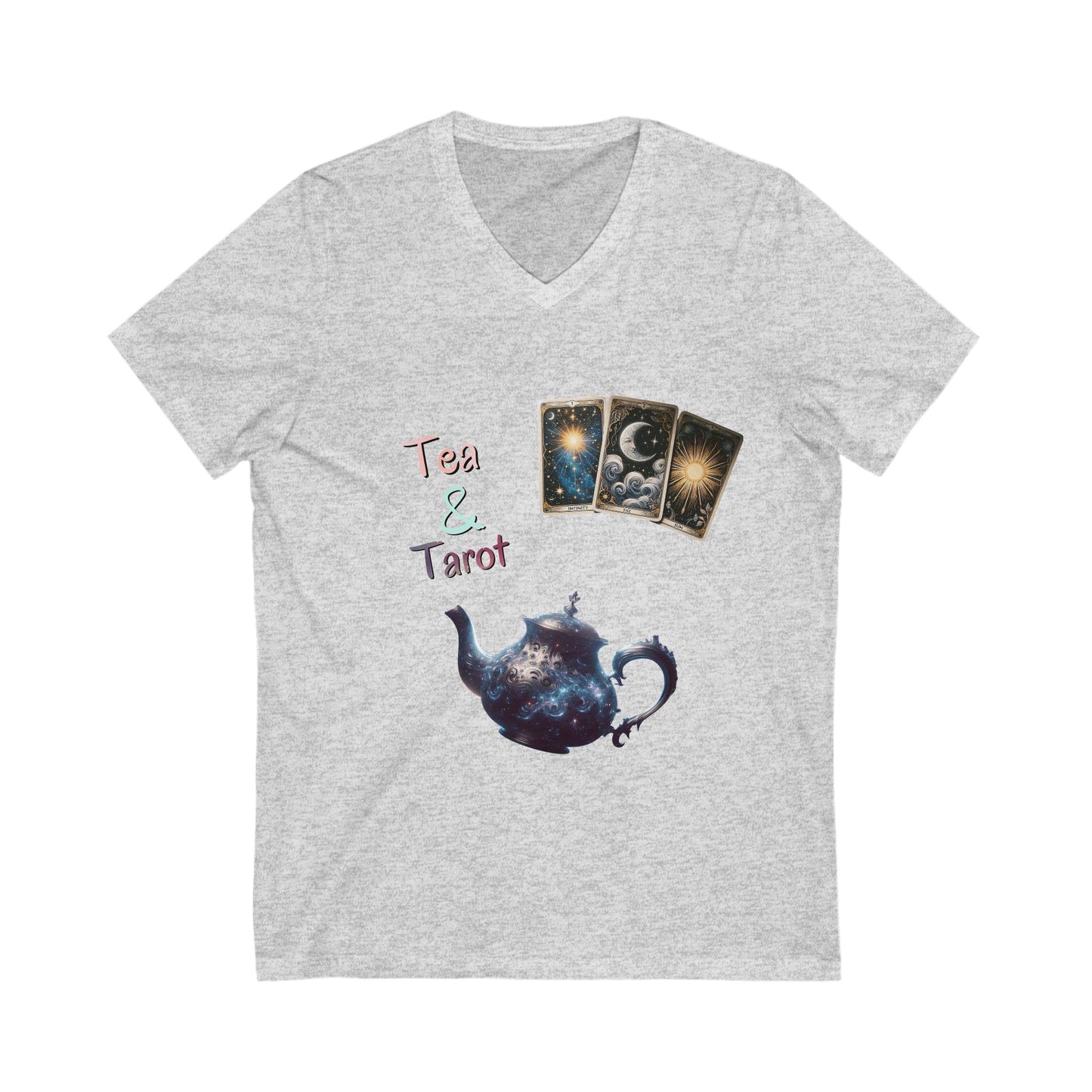 T-Shirt - Celestial Tea and Tarot V-Neck Tee