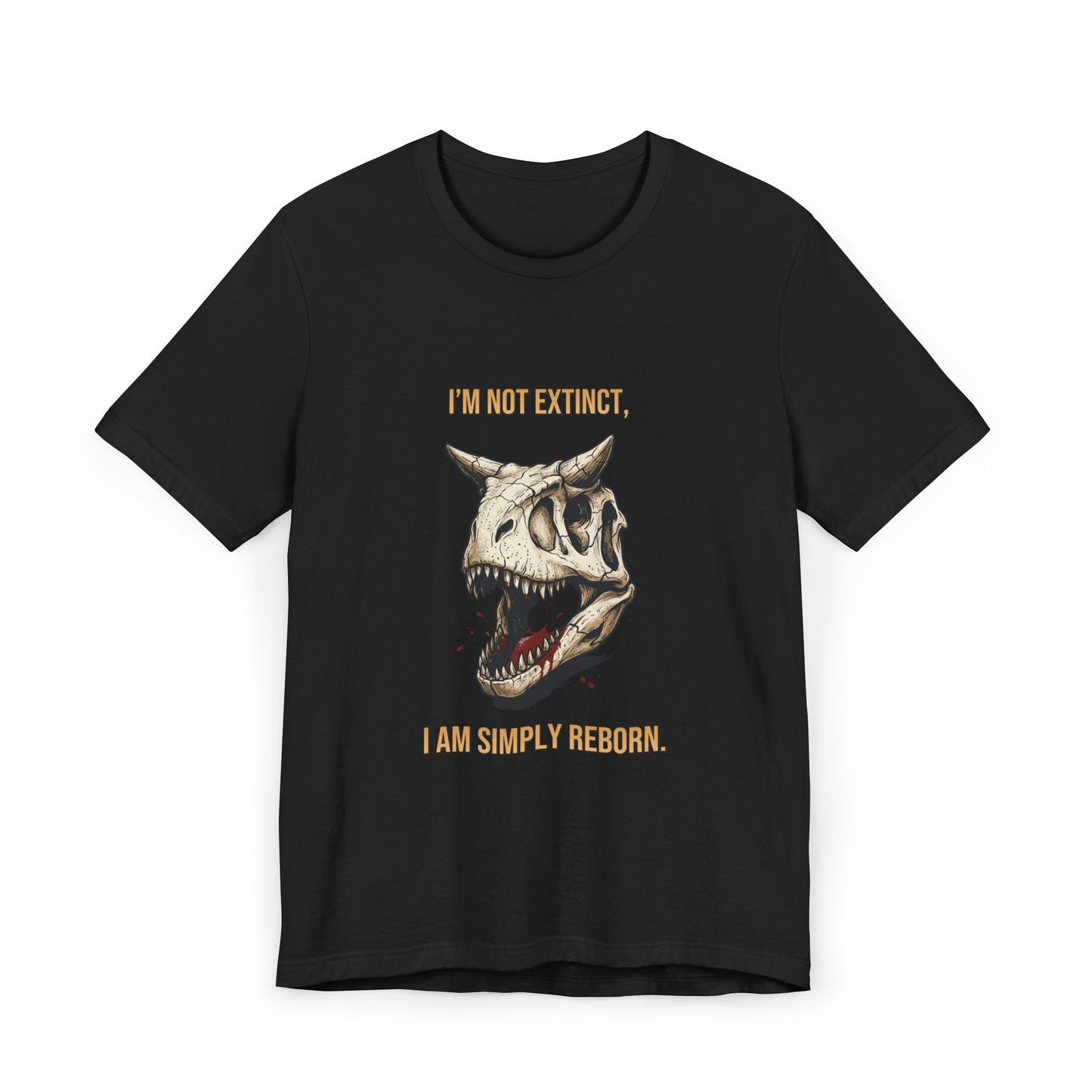 Carnotaurus Skull T-Shirt — Dinosaur Fossil Tee for Paleontology Fans