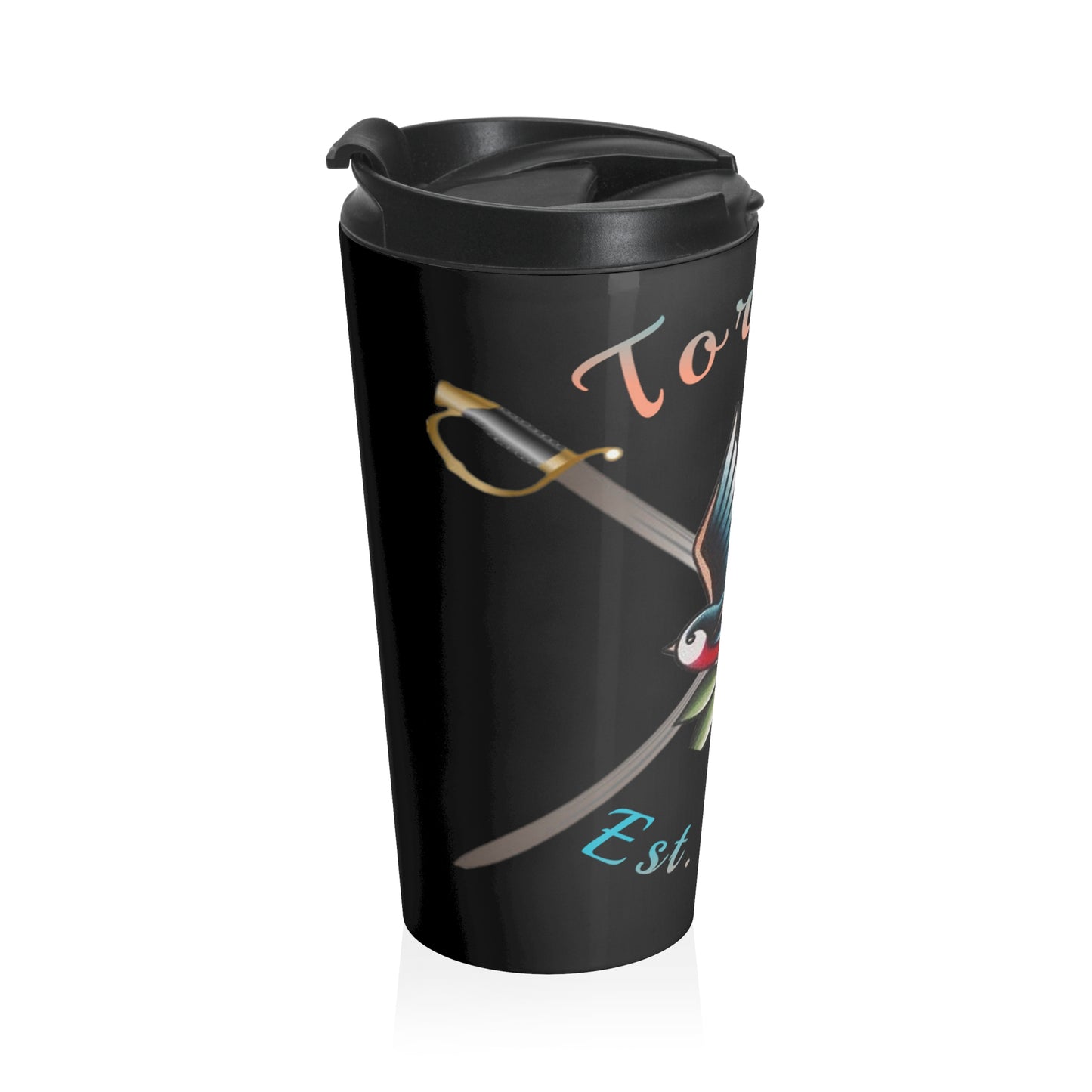 Witty Sparrow Stainless Steel Travel Mug