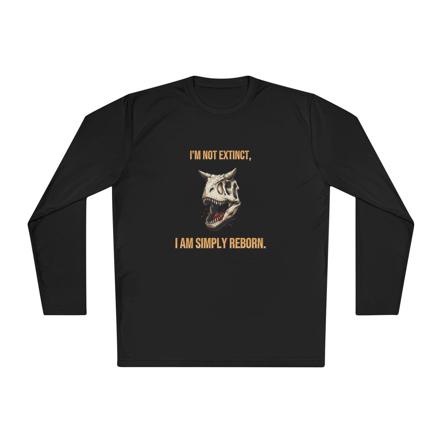 Carnotaurus Skull Long Sleeve Tee — Dinosaur Fossil Graphic Shirt