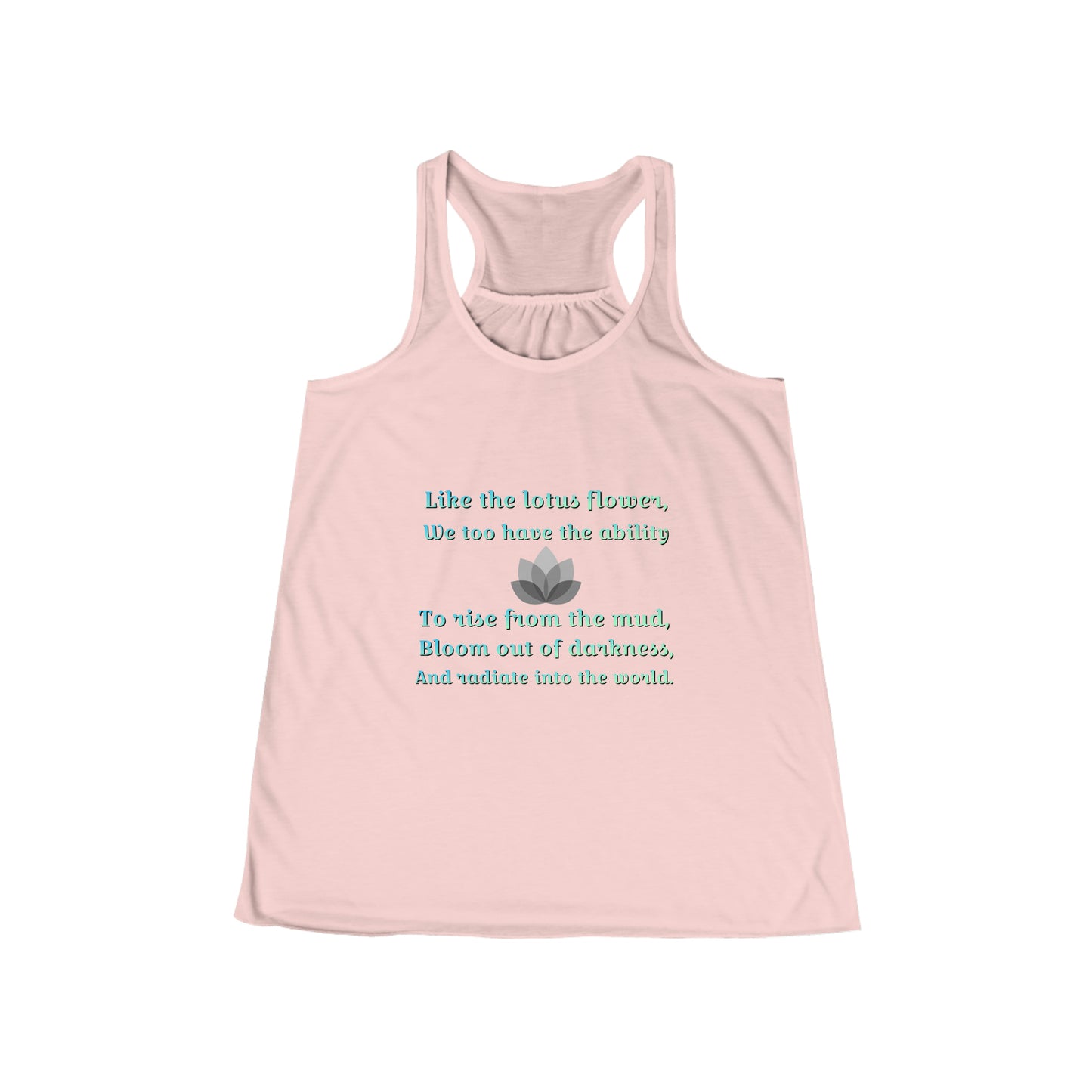 Lotus quote Women's Flowy Racerback Tank