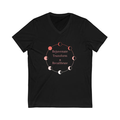 Lunar Eclipse Short Sleeve V-Neck Tee