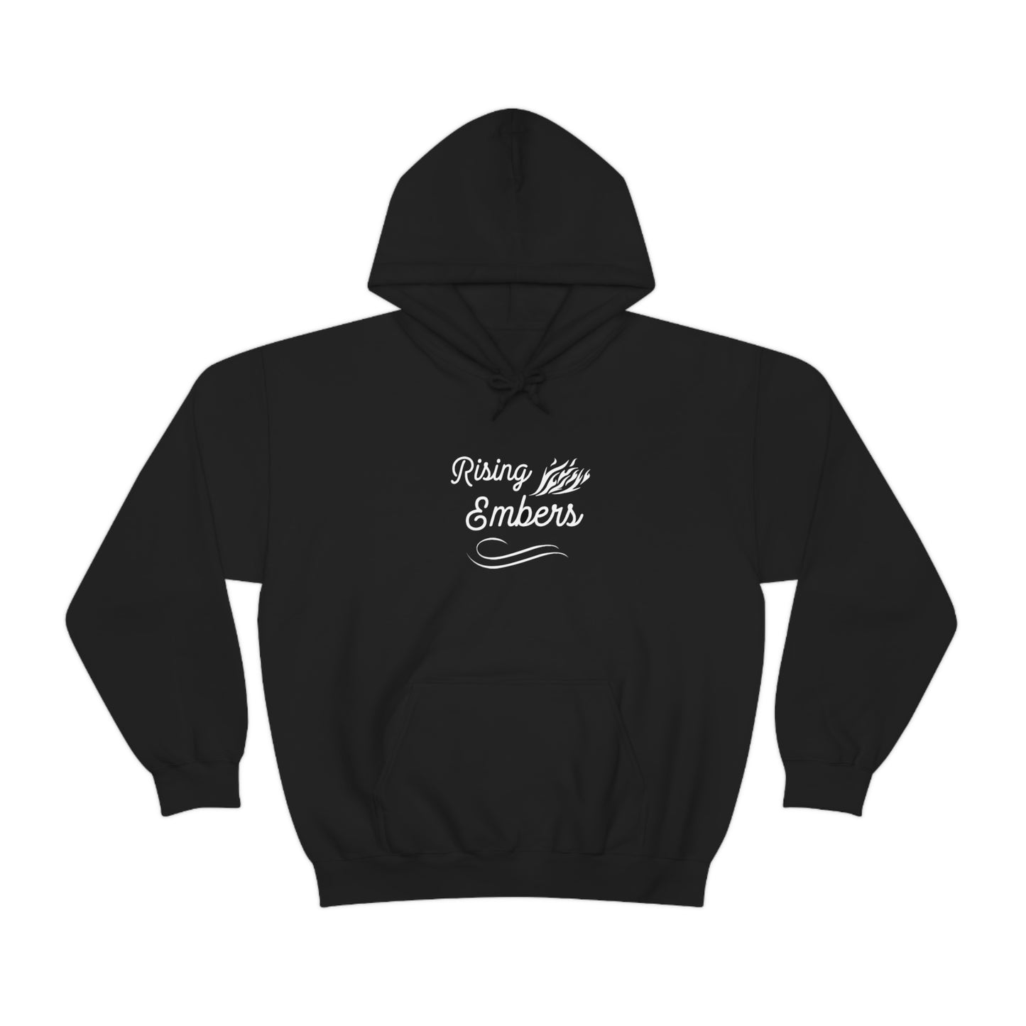 Rising Embers classic logo hoodie.