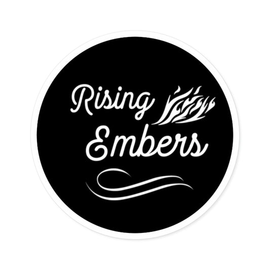 Rising Embers Round Sticker, Indoor\Outdoor